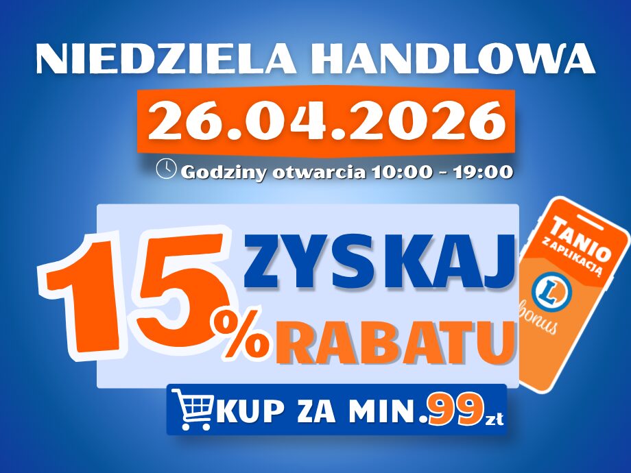 NIEDZIELA HANDLOWA 26.04.2026